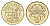 Исландия 50 крон 1987 краб KM 31 никель латунь aUNC 4652-1214