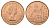 Великобритания 1 пенни 1967 Елизавета II (1952-2022) KM 897, Spink 4157 бронза UNC 4661-946