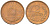 Колумбия 2 песо 1979 KM 263 бронза 4364-1155