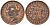 Стрейтс-Сетлментс 1 цент 1845 Виктория (1837-1901), Ост-Индская компания KM 3 медь 4590-134