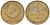 СССР 1 копейка 1988 Y 126a, Schon 75a латунь 4613-569