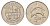 Исландия 5 крон 1987 дельфины KM 28 медно-никель 4589-852