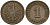 Германия 1 пфенниг 1876 C, Вильгельм I (1871-1888) KM 1, J. 1 медь 4136-1267