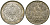 ГЕРМАНИЯ 1/2 МАРКИ 1918 E J. 16, KM 17 серебро UNC 65-255