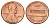 США 1 цент 1985 Линкольн KM 201b цинк плакированный медью 4682-266