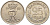 ДАНИЯ 25 ЭРЕ 1960 С;S, ФРЕДЕРИК IX (1947-1972) KM 850 медно-никель 202-724