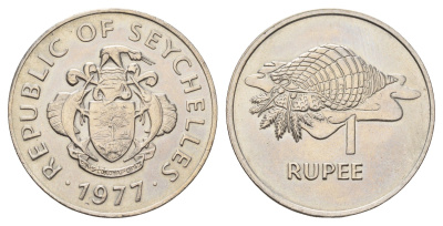 Сейшельские острова (Сейшелы) 1 рупия 1977 год-тип KM 35 медно-никель UNC 4672-122