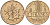 Франция 10 франков 1976 тип Матье KM 940, Le Franc 365.7-8 никель латунь  4601-923