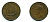 Великобритания 1/2 пенни 1944 Георг VI (1936-1952) KM 844, Spink 4115 бронза 35-537