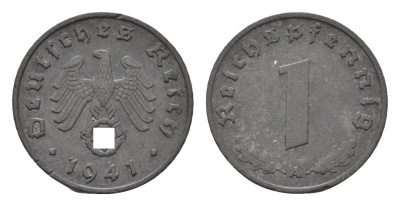 Германия 1 рейхспфенниг 1941 A KM 97, J. 369 цинк 4684-226