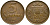 ЛАТВИЯ 5 САНТИМОВ 1922 WITH NAME, ПЕРВАЯ РЕСПУБЛИКА (1918-1939) KM 3 бронза 86-822