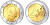 Монако 2 евро 2009 Князь Альберт II KM 195 биметалл UNC 4571-911