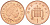 Великобритания 1 пенни 2005 Елизавета II (1952-2022) KM 986, Spink 4710 (B5) сталь плакированная медью UNC 112-1042