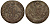 Россия 5 копеек 1785 КМ, Екатерина II (1762-1796), желтая Биткин 789 медь 1103-8-13