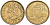 ФИНЛЯНДИЯ 10 ПЕННИ 1973 S KM 46 алюминиевая бронза 192-1037
