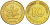 ФРГ 10 ПФЕННИГОВ 1979 J KM 108, J.383 сталь плакированная латунью 3718-821
