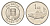 Исландия 1 крона 1999 треска KM 27a сталь плакированная никелем UNC 4674-645