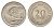 Сингапур 20 центов 1967 голубой марлин, тунец KM 4 медно-никель UNC 4579-1013