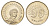 Македония 50 денаров 2008 год-тип KM 32 медь цинк никель UNC 4364-1453
