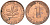 ФРГ 1 пфенниг 1979 F KM 105, J.380 сталь плакированная медью 4567-934