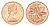 Канада 1 цент 1972 Елизавета II (1952-2022), кленовый лист KM 59 бронза PROOF-LIKE (BU) 4639-341