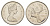 Канада 25 центов 1968 Елизавета II (1952-2022), олень KM 62b никель BU 4541-537