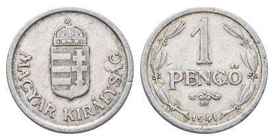 Венгрия 1 пенге (пенго) 1941 KM 521 алюминий 4610-534