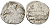 Русское Царство копейка 1547-1584 Иван IV Васильевич, Псковский  монетный двор, 0,69 ГР ГиК №93 серебро 262-311