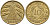 Германия 10 рентенпфеннигов 1924 G KM 33, J. 309, Weege 8 алюминиевая бронза    4143-346