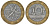 Франция 10 франков 1991 тип гений Бастилии KM 964.1, Le Frank 375.6 биметалл 45-922