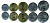 Эфиопия лот из 5 монет 2004 (1, 5, 10, 25, 50 центов) UNC M76-09