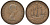 Великобритания 1/2 пенни 1958 Елизавета II (1952-2022) KM 896, Spink 4158 бронза 4128-856