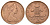 Великобритания 2 пенса 1971 Елизавета II (1952-2022) KM 916, Spink 4235 (C1) бронза 4671-512