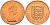 Джерси 2 пенса 1975 герб, Елизавета II (1952-2022) KM 31 бронза UNC 4367-436