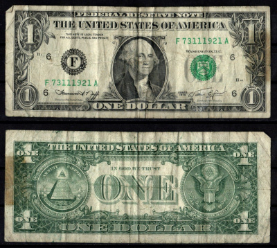США 1 доллар 1974 Pick 455 бумага 7217-20-3-1