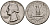 США 25 центов (квотер) 1962 D, Вашингтон KM 164 серебро 00-00