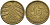 Германия 10 рентенпфеннигов 1924 J KM 33, J. 309, Weege 8 алюминиевая бронза 08-926