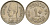 ЕГИПЕТ 10 МИЛЛИМ 1941 АН1360, ФАРУК (1936-1952) KM 364 медно-никель 4514-1225