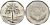 Ирак 250 филсов 1990 три пальмы KM 147 медно-никель UNC 97-526