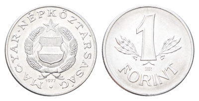 Венгрия 1 форинт 1977 KM 575 алюминий UNC 4707-124