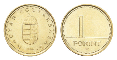 Венгрия 1 форинт 1994 KM 692 никель латунь UNC 4705-1144