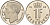 Люксембург 1 франк 1995 Великий герцог Жан (1964-2000), тираж 10.000 экземпляров KM 63 сталь плакированная никелем  BU  4635-1222