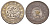 Япония КОПИЯ - 1 йена 1887 Yr. 10 тип - Y A25.2 белый металл 1067-3-14