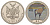 Намибия 1 доллар 1995 Орикс KM 7 медно-никель BU 1521-1231