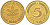 ФРГ 5 пфеннигов 1986 D KM 107 сталь плакированная латунью UNC 4613-1229