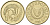 Кипр 1 цент 1998 KM 53.3 никель латунь 4174-1214