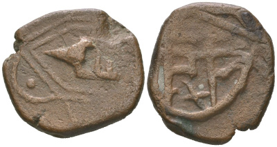 Индия, Макрай 1 пайс ND (1886-1920) Бхарат Шах KM 1 медь 441-1443