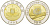 Китай 10 юаней 1999 возвращение Макао, город и документ KM 1279 биметалл UNC 1076-4-72