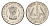Индия 1/4 рупии 1954 KM 5.3 никель UNC 4164-231