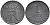 Дания 1 эре 1960 С; S, Фредерик IX (1947-1972) KM 839.2 цинк 100-659